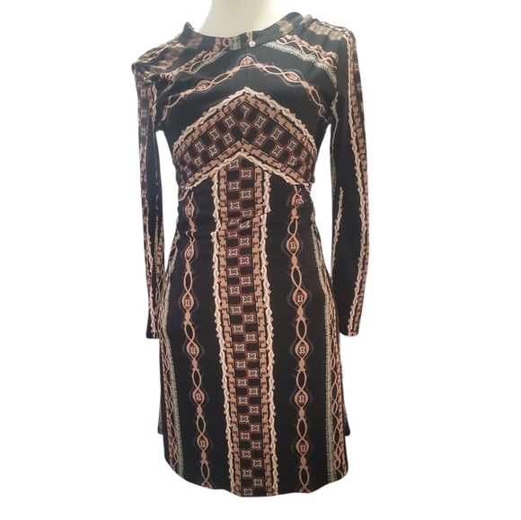 FREE PEOPLE stella retro 60's mod bohemian boho mini dress nwt xs - Picture 5 of 7